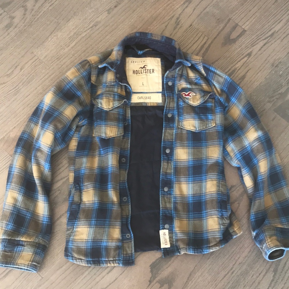 Lined shirt jacket